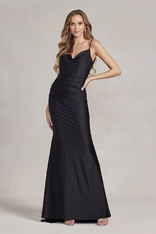 Nox Anabel K490 Long Spaghetti Strap Mermaid Prom Gown