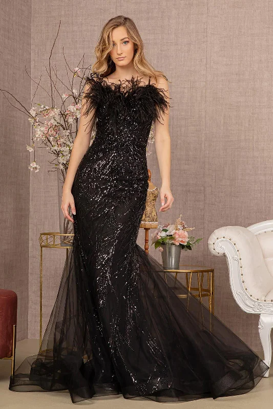 Prom Long Spaghetti Strap Trumpet Gown