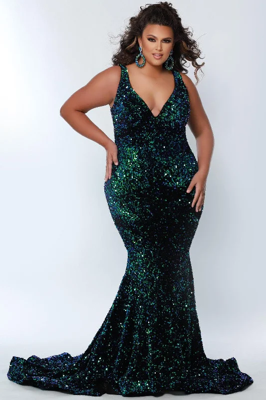 Sydneys Closet JK2308 Prom Plus Size Long Formal Dress