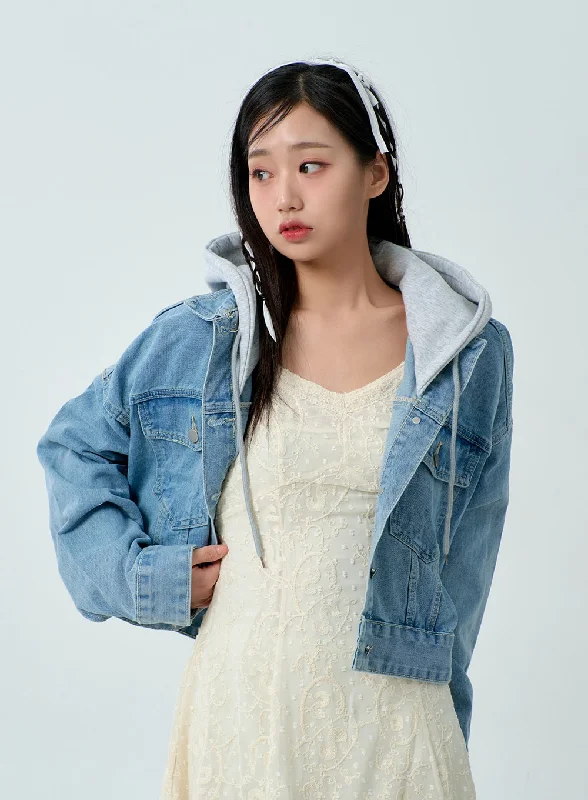 Hoodie Denim Jacket BM330