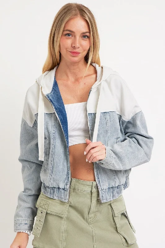 Courtney Contrast Denim Jacket