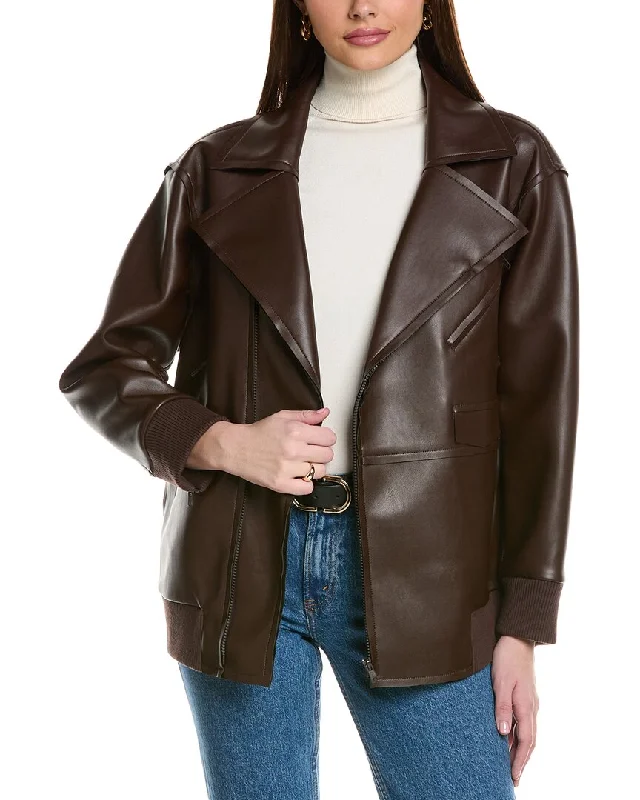 Kenneth Cole Oversized Moto Jacket