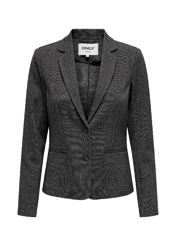 Women's Textured Blazer,Grey