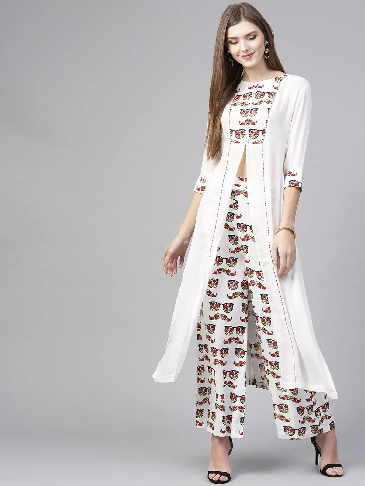 Spec Printed Kurta With Palazzo