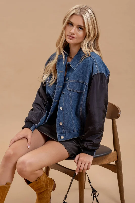 Reese Two Tone Denim Jacket