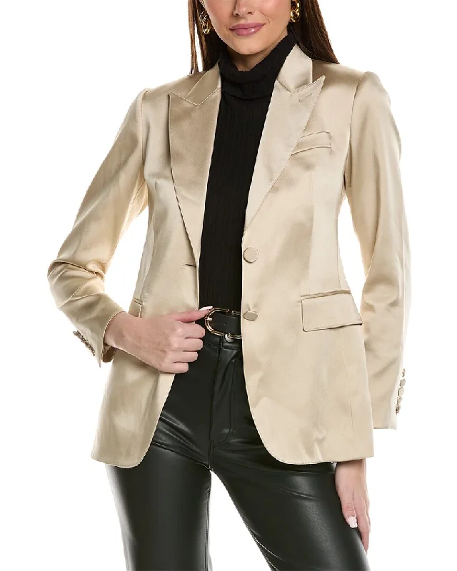 Reiss Mae Satin Single Breasted Blazer