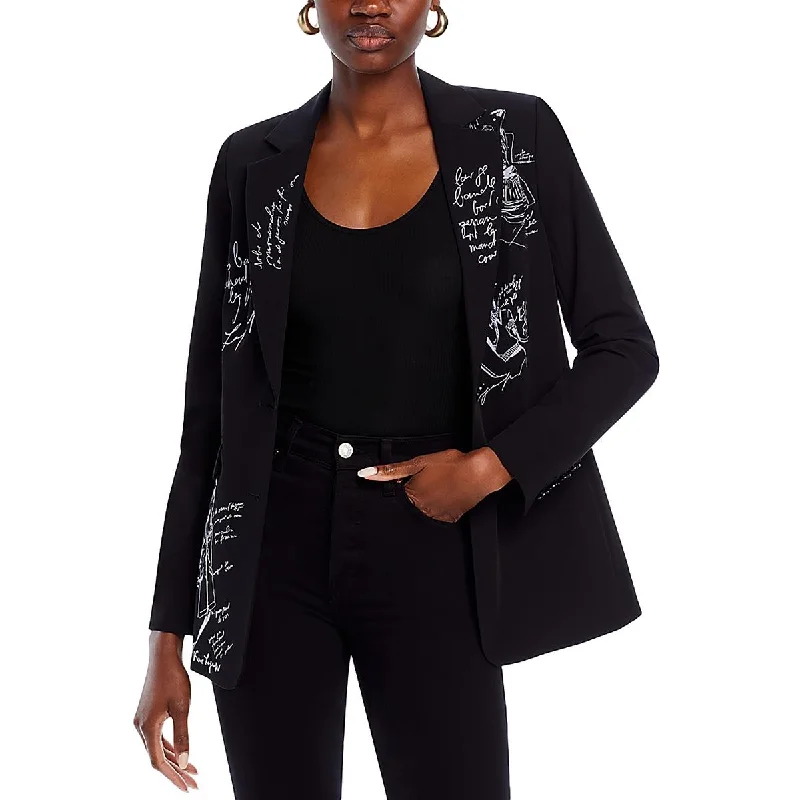 Womens Office Business Two-Button Blazer