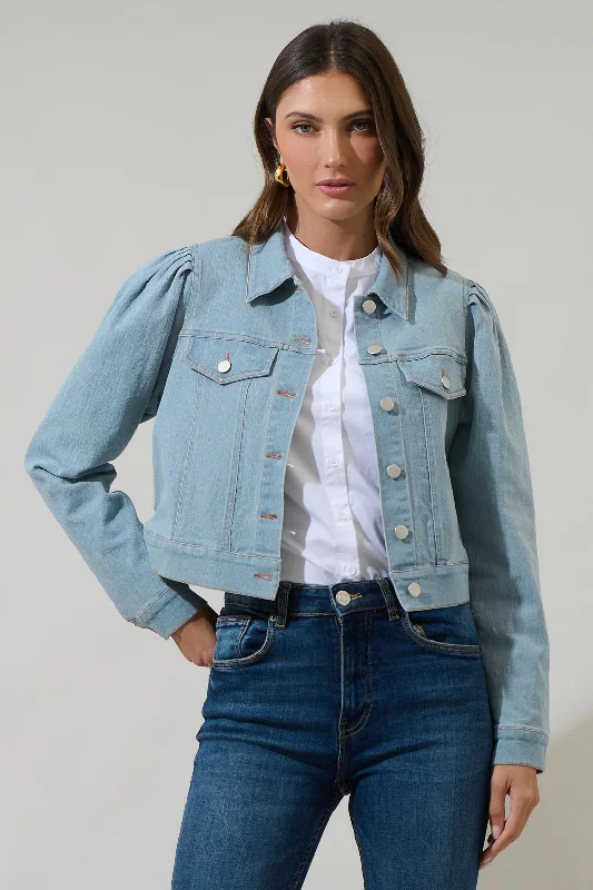 Ameya Conway Cropped Denim Jacket