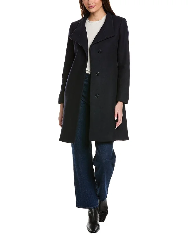 Reiss Mia Wool-Blend Mid Length Coat