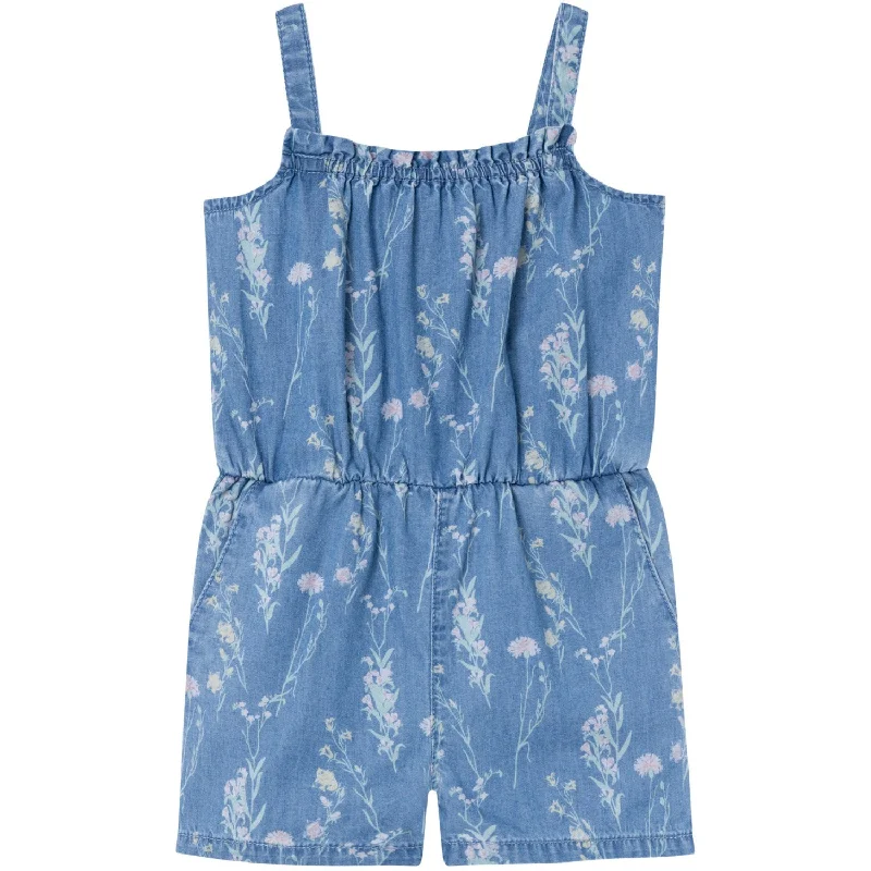 Name It Medium Blue Denim Bella Baggy Denim Playsuit