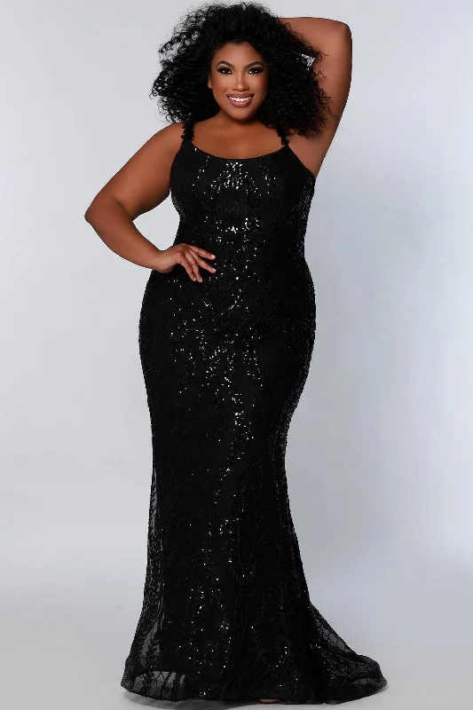 Sydneys Closet SC7332 Long Plus Size Fitted Prom Dress