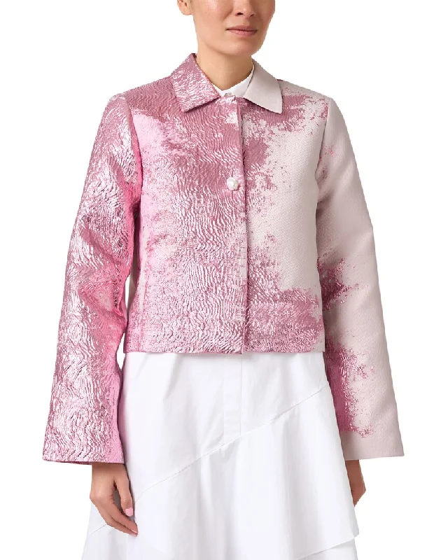 Stine Goya Mid Kiana Metallic Print Jacket