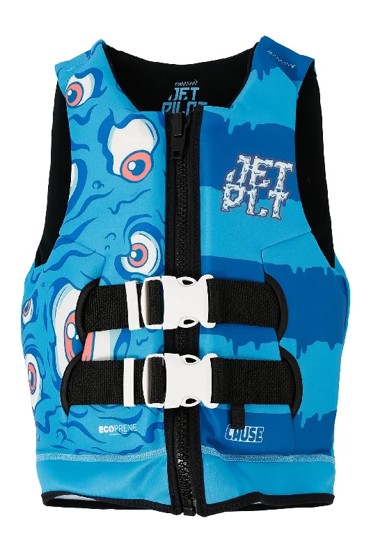 Jetpilot Cause Kids Life Jacket - Monster Blue