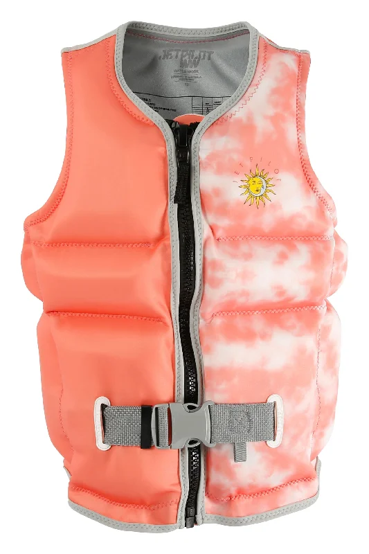 Jetpilot X1 Girls Youth Life Jacket - Peach