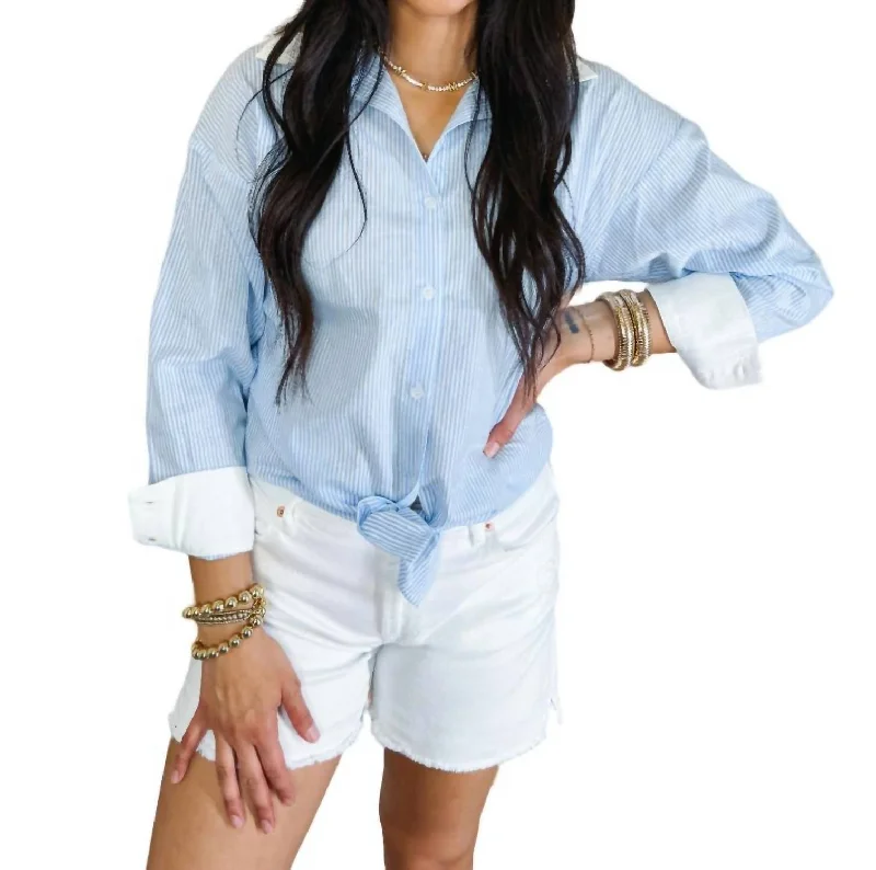 Carson Shirt In Sky Blue