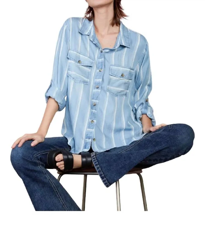 Picnic Shirt In Denim Stripes