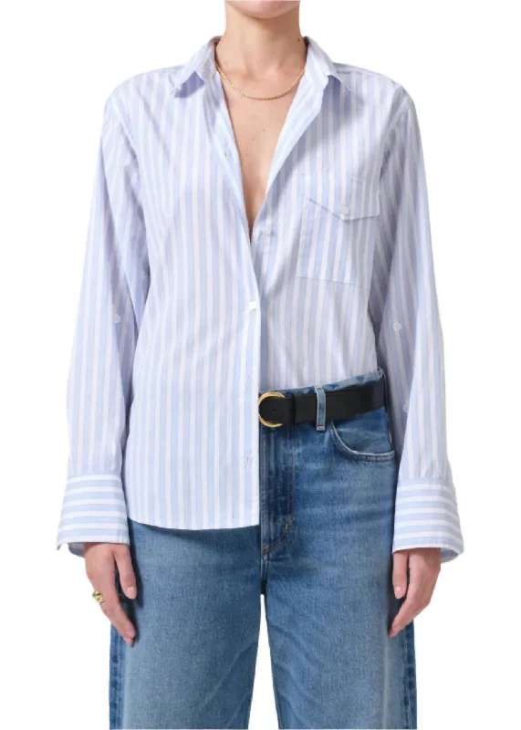 Shay Shirt In French Stripe