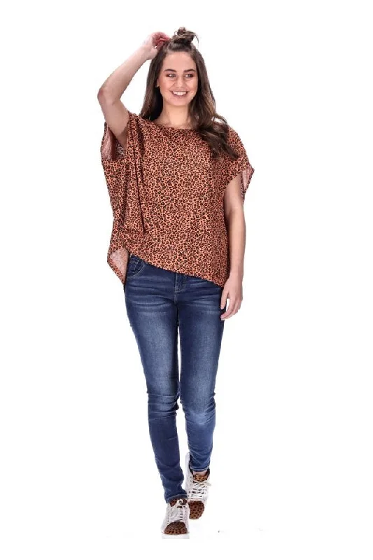 Cruz T-Shirt Rust Leopard