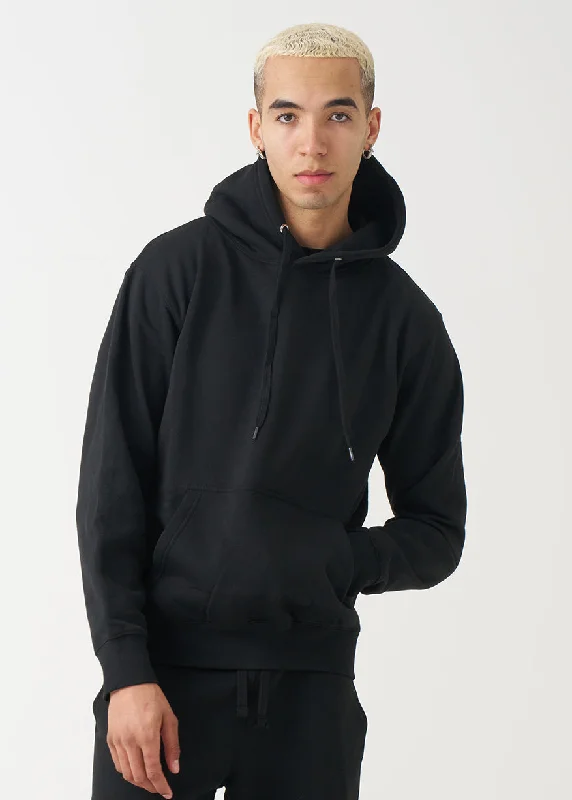 Black Heavy Blend Fleece Hooded Sweatshirt