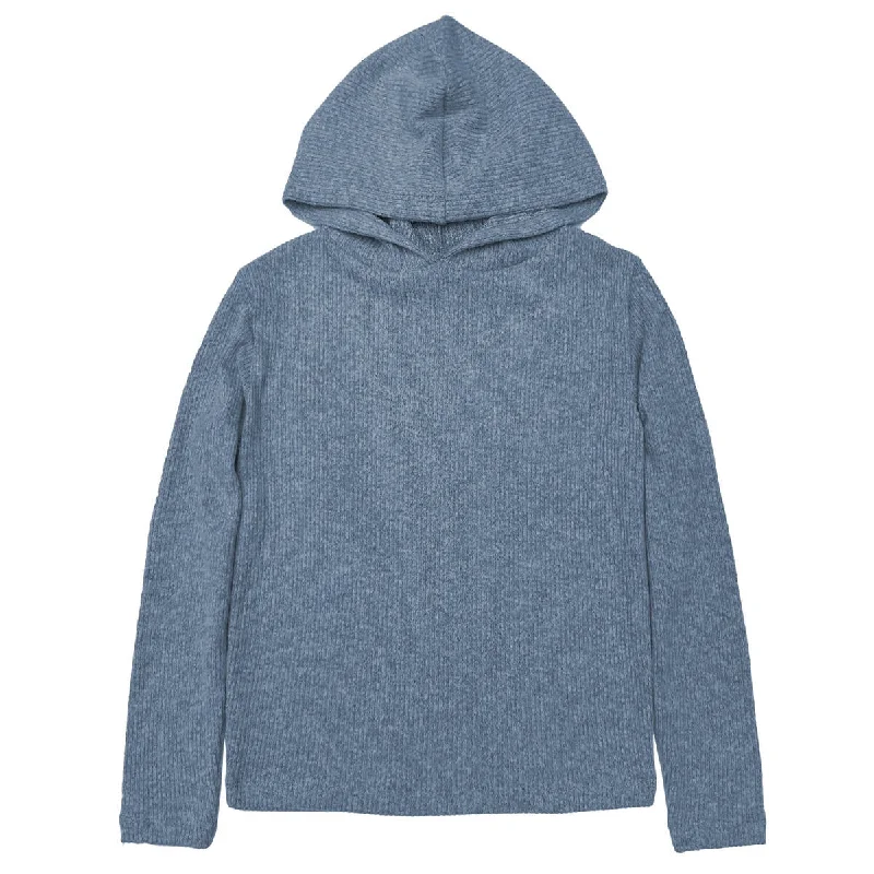 Winward Blue Rib Hacci Pullover Hoodie