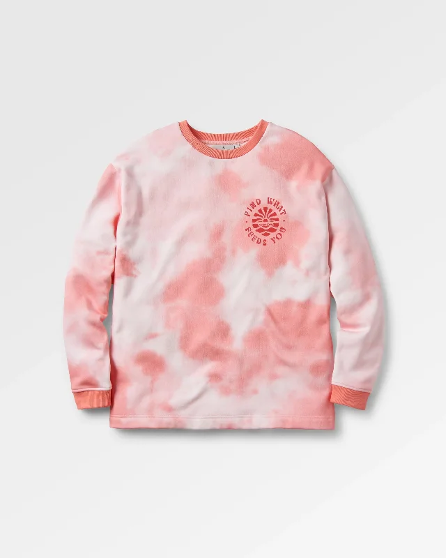 Rediscover Organic Cotton Sweatshirt - Tie Dye Shell Pink