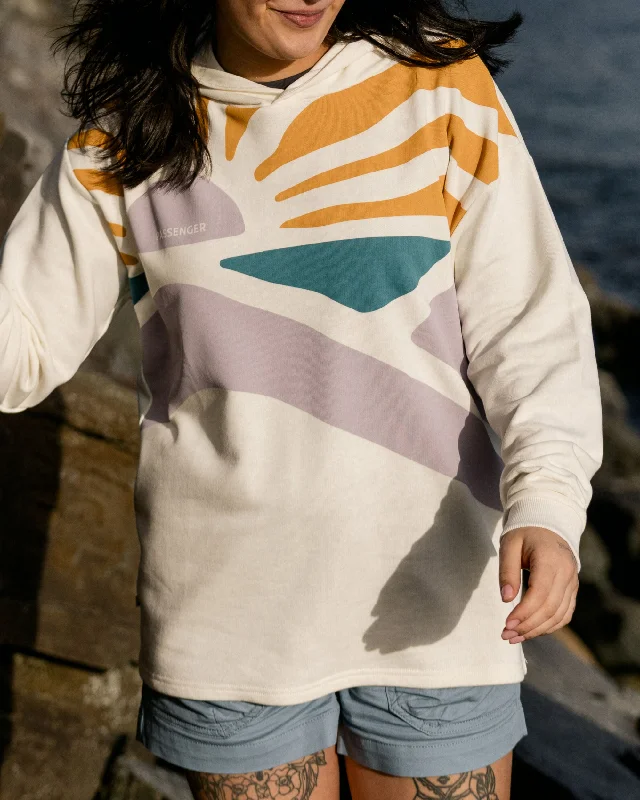 Sunsets Organic Cotton Hoodie - Marshmallow