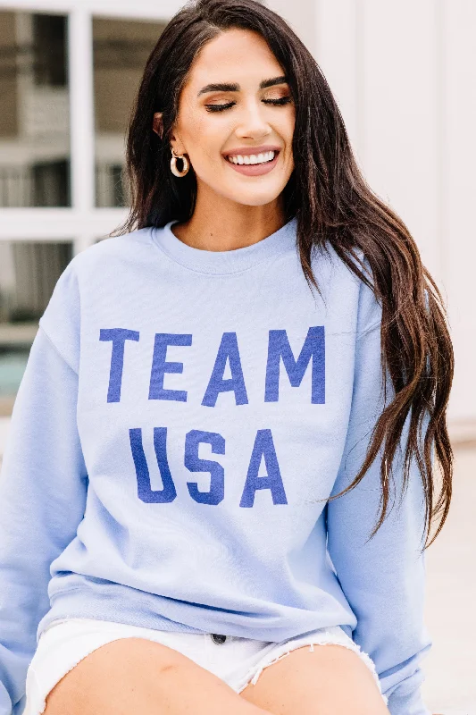 Team USA Baby Blue Graphic Sweatshirt