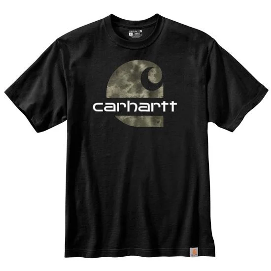 Carhartt 104867 Heavyweight Camo Carhartt C Graphic Short Sleeve T-Shirt