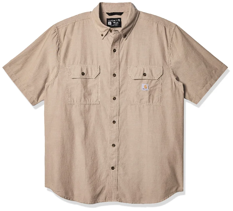 Dark Tan Chambray