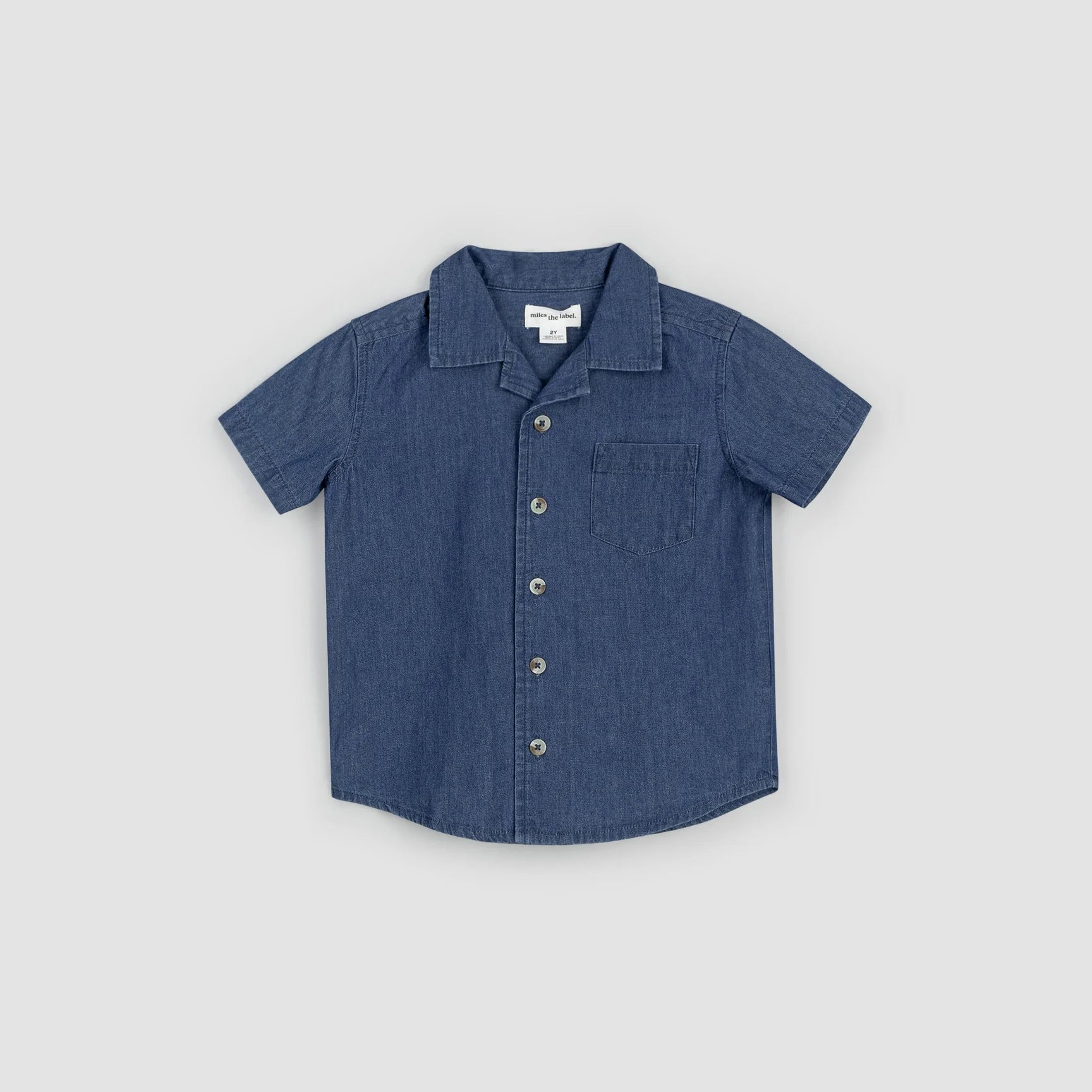 The Short Sleeve Chambray Shirt - BABY