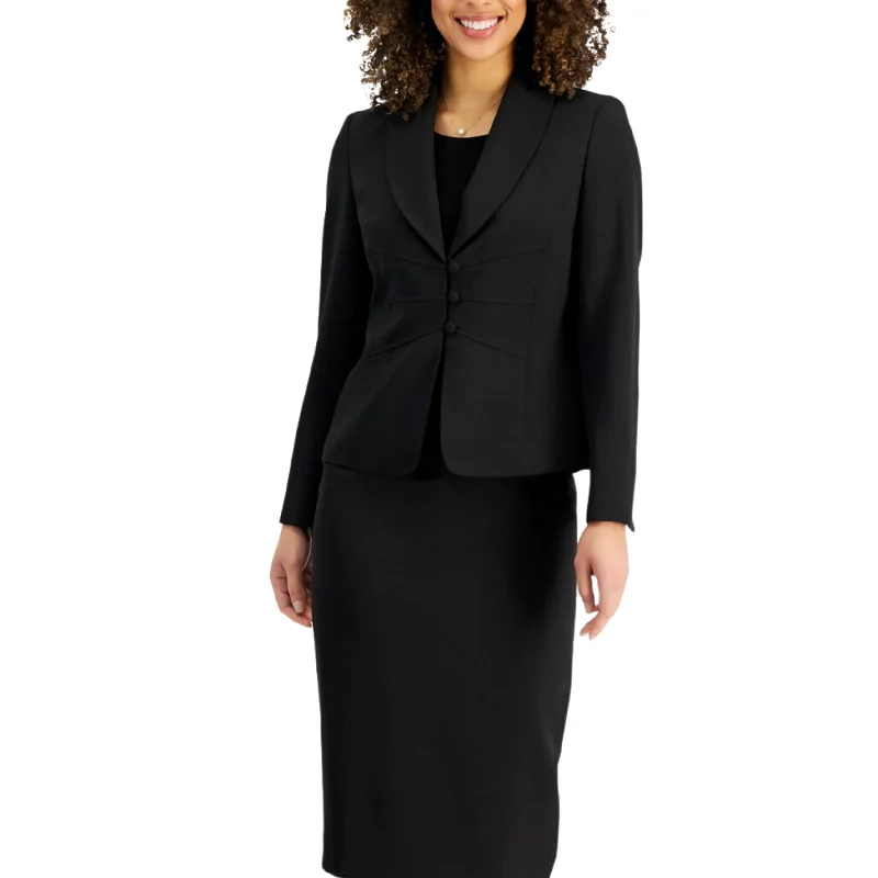 LE SUIT -  Shawl-Collar Seamed Blazer